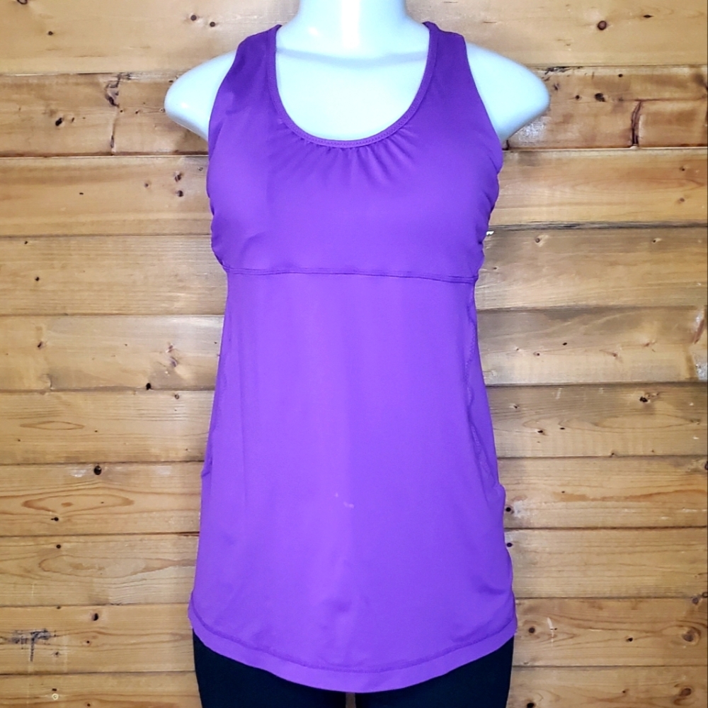 ❤️ Lululemon purple scoop neck racer back tank top